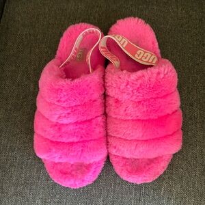 UGG Fluff Yeah Slide - Hot Pink